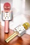 Kablosuz Bluetooth Karaoke Mikrofon USB ve AUX Girişli, Yüksek Ses Kalitesi-2