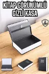 Gizli Kasa İngilizce Sözlüğü Kitap Görünümlü Anahtarlı Gizli Mini Çelik Kasa Kilitli-2