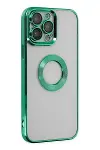 Apple iPhone 14 Pro Kılıf Slot Silikon - Köknar Yeşili-2