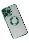 Apple iPhone 14 Pro Kılıf Slot Silikon - Köknar Yeşili-3