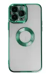 Apple iPhone 14 Pro Kılıf Slot Silikon - Köknar Yeşili-1