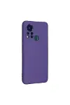 İnfinix Hot 11s Kılıf Nano içi Kadife Silikon - Mor-2