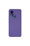 İnfinix Hot 11s Kılıf Nano içi Kadife Silikon - Mor-1