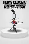 Akıllı Telefon Vlog Kiti Tripod Mini krofonlu Telefon Tutucu-2