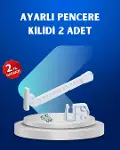 Pencere Güvenlik Kilidi Açılma Sınırlayıcı Aparat 2 Adet-1