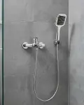 Siyah Duş Seti El Duşu Başlığı Spiral Hortum Dayanıklı Banyo Duş Aksesuarı-1