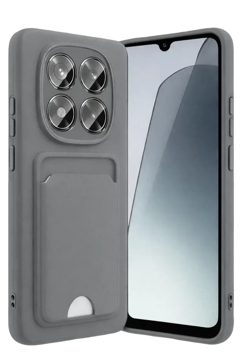 Xiao Red Note 15 4G Kelvin Kartvizitli Silikon - Gri