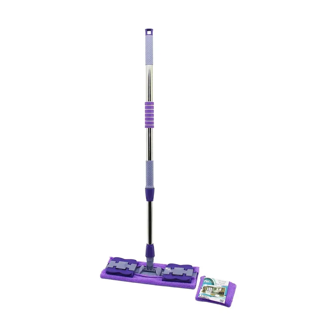 Mandallı Yüzey Tezlik Palet Mop M.fiber Paspas - Yedekli Duvar Silme Mop Metal Uzayan SAP=70-107CM-