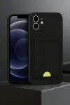 Apple iPhone 11 Kılıf Kelvin Kartvizitli Silikon - Lila-2