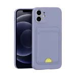 Apple iPhone 11 Kılıf Kelvin Kartvizitli Silikon - Lila-3