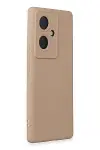 Vivo V29 Lite Kılıf Nano içi Kadife Silikon - Pudra-2