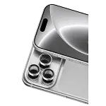 Apple İphone 18 Pro Raze Metal Kamera Lens - Gümüş-2