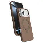 Apple İphone 17 Pro Max Regal Magsafe Standlı Kapak - Çöl Titanyum-1