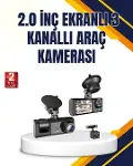 Araç İçi Kamera Seti | 170° Geniş Açı, Hareket Algılama ve Park Koruma-1