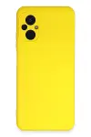 Xiao Poco M5 Kılıf Nano içi Kadife Silikon - Sarı-1