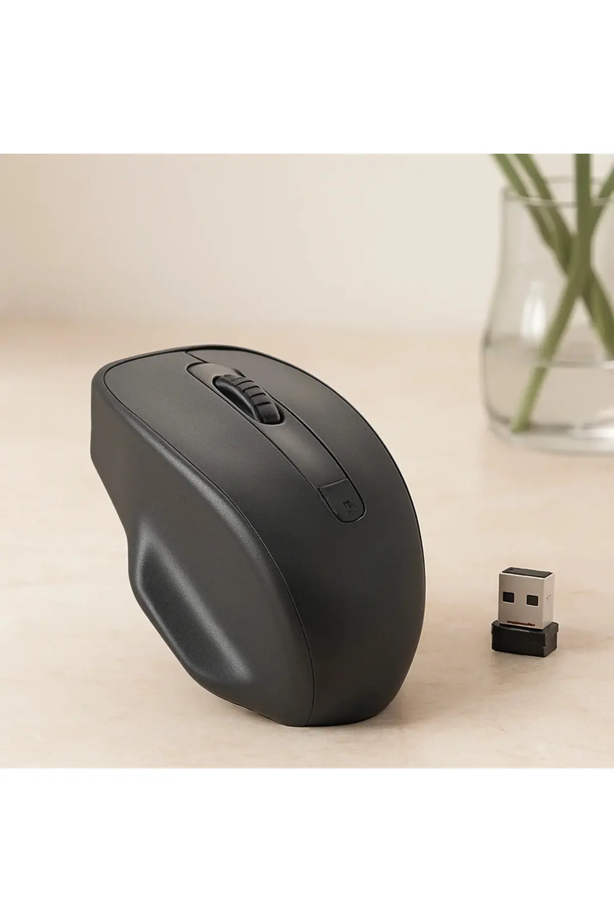 Kablosuz Optik Mouse 1600 DPI USB Alıcılı AA Pil