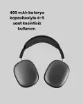 Katlanabilir Kablosuz Kulaklık | Yüksek Ses Kalitesi, 10 Metre Bağlantı Menzili-3