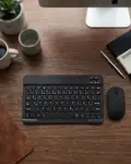 Wireless Klavye Mouse Seti Bluetooth Bağlantılı İnce Tasarım Sessiz Kullanım-1