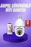 Güvenlik Kamerası Wi-Fi Özellikli 360 Derece Full Hd 1080p Ampül Kamera-2