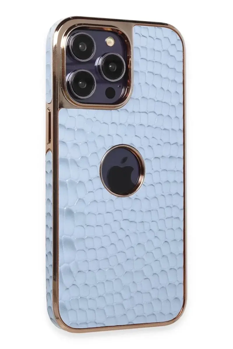 Apple iPhone 14 Pro Max Kılıf Snake Kapak - Sierra Blue