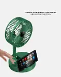 Katlanabilir Şarjlı Mini Fan 3 Kademeli Hız Ayarlı Taşınabilir-3
