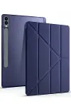 Samsung Galaxy X610 Tab S9 FE Plus 12.4 Kılıf Kalemlikli Mars Tablet Kılıfı - Lacivert-1