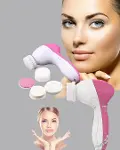5’i 1 Arada Yüz Tezleme Cihazı – Masaj, Fırça, Peeling ve Krem Uygulama Aparatlı-2