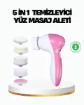 5’i 1 Arada Yüz Tezleme Cihazı – Masaj, Fırça, Peeling ve Krem Uygulama Aparatlı-1