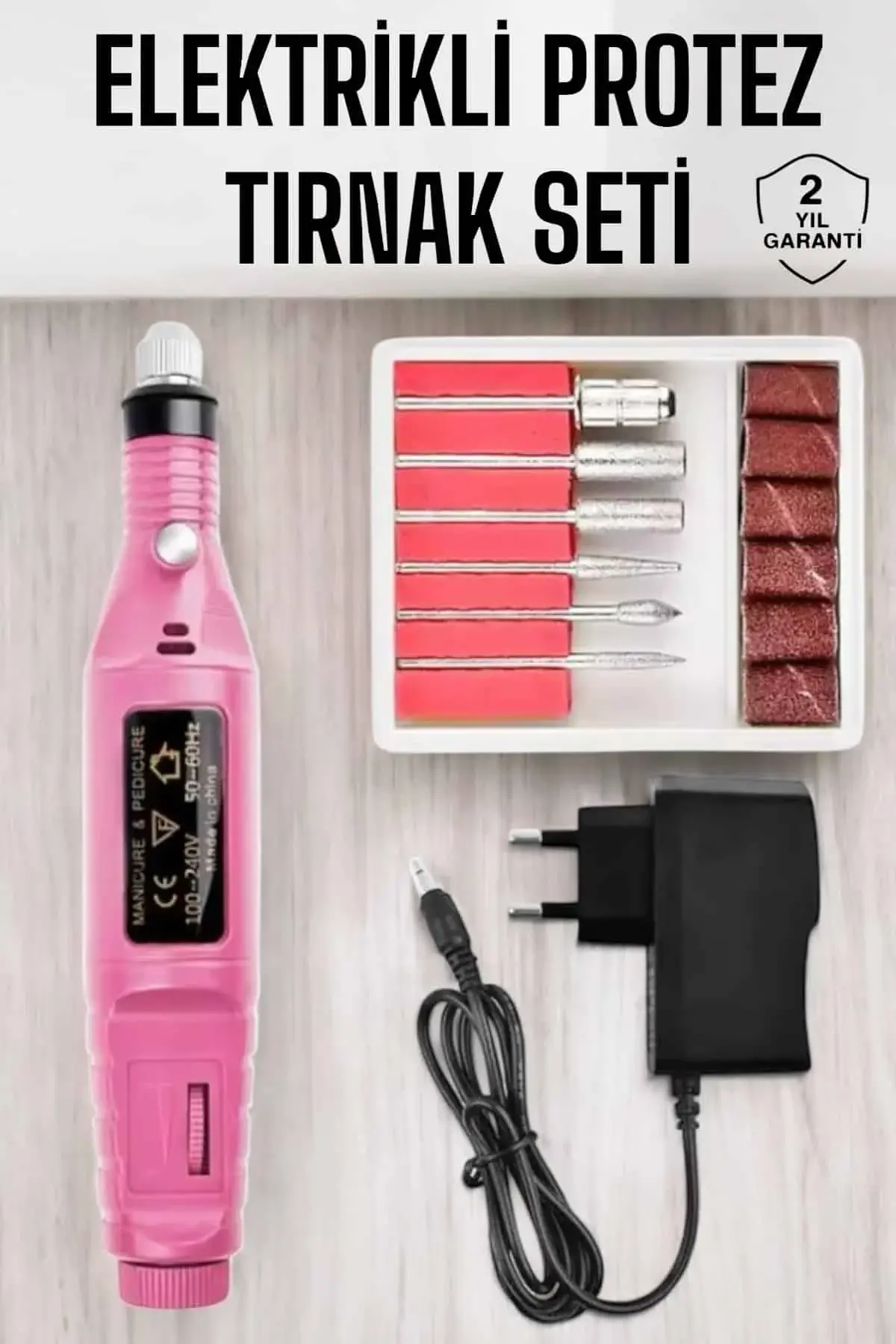 Nasır Tezleyici Manikür Pedikür Seti Elektrikli USB Girişli
