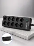 Akım Korumalı 10'lu Çoklu Priz USB-A ve Type-C Şarj Çıkışlı-2