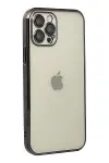 Apple iPhone 12 Pro Max Kılıf Razer Lensli Silikon - Siyah-3