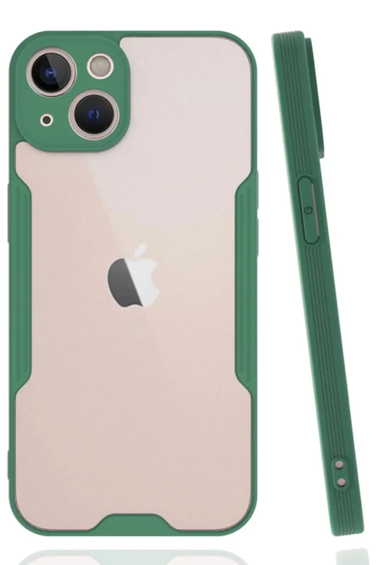 Apple iPhone 14 Plus Kılıf Platin Silikon - Yeşil