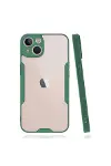 Apple iPhone 14 Plus Kılıf Platin Silikon - Yeşil-3