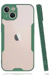 Apple iPhone 14 Plus Kılıf Platin Silikon - Yeşil-1