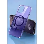 Apple İphone 14 Pro Kılıf Tron Şeffaf Magsafe Kapak - Derin Mor-3