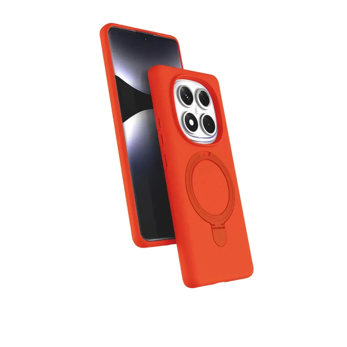 Xiao Red Note 14 Pro 5g Regal Magsafe Standlı Kapak - Turuncu