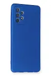Samsung Galaxy A72 Kılıf First Silikon - Mavi-2