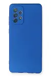 Samsung Galaxy A72 Kılıf First Silikon - Mavi-1