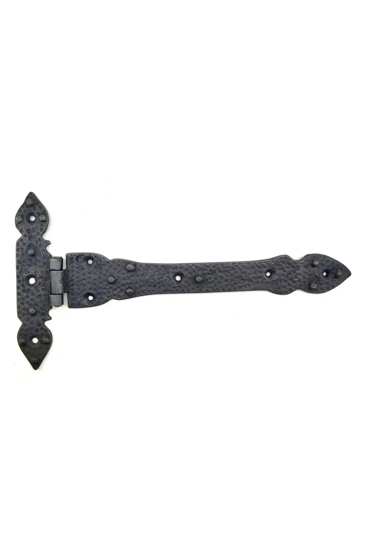 Antika Tarz Dekoratif Pirinç Kuyruklu Lale Menteşe - 147x193 Mm, Oksit