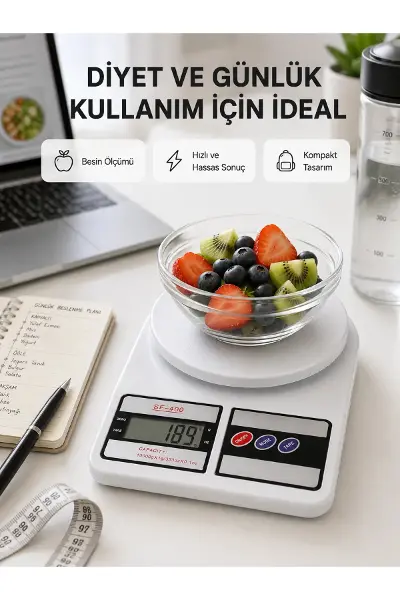 Taşınabilir Hassas Tartı – 5kg Kapasite, 1g Ölçüm, Gram ve Ons Desteği Yeni Nesil