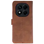 Xiao Red Note 15 Pro 4g Trend S Plus Kapaklı Kılıf - Taba-3