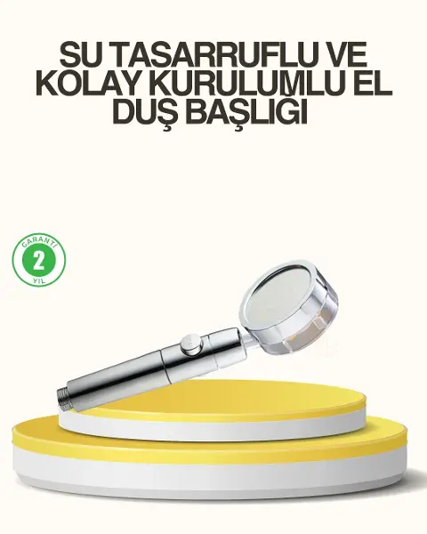 Su Basıncını Artıran Sızdırmaz Duş Başlığı