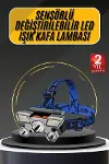 Kafa Lambası 800 Lümen 4 Mod Yüksek Işık Flaşörlü Şarjlı Led Lamba-1