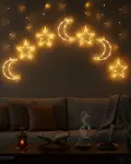 Büyük Ay Yıldız Ramazan Led Işık Dekoratif Işıklı Süs-1