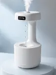 Ultrasonik Hava Nemlendirici 800 ml Aromaterapi Difüzör Ters Su Damlası Efektli-5