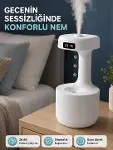 Ultrasonik Hava Nemlendirici 800 ml Aromaterapi Difüzör Ters Su Damlası Efektli-1