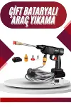 Oto Araba Yıkama Şarjlı Ve Yüksek Basınçlı Oto Yıkama Ve Sulama Tabancası-2