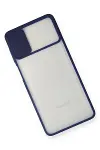Samsung Galaxy M51 Kılıf Palm Buzlu Kamera Sürgülü Silikon - Lacivert-3
