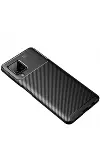 Samsung Galaxy A22 Kılıf Auto Focus Karbon Kapak - Siyah-2