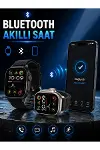 Akıllı Saat Bluetooth Bağlantılı Adımsayar Alarm ve Hatırlatıcı Çağrı Cevaplama-1